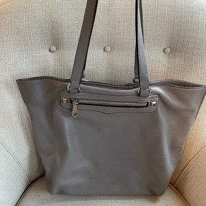 Rebecca Minkoff gray leather tote